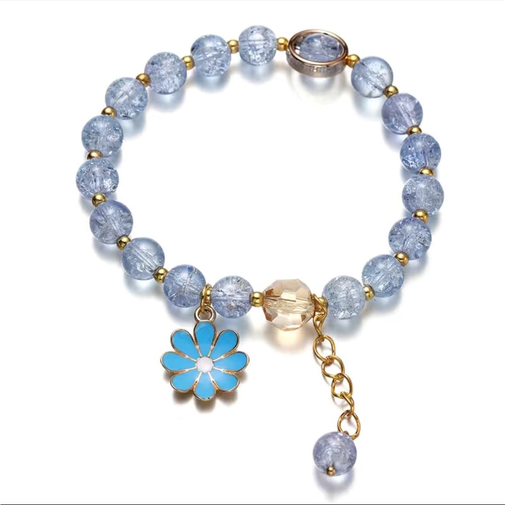 5/$40 Bead Bracelet w/ Flower Pendant